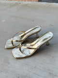 Ryder Gold Metallic Kitten Heels
