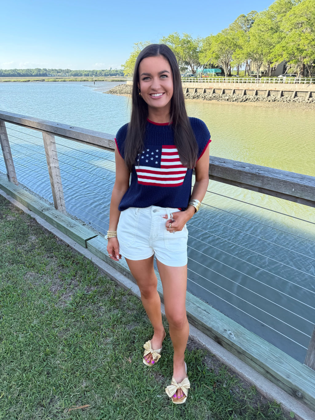 Lawrence Flag Knit Top