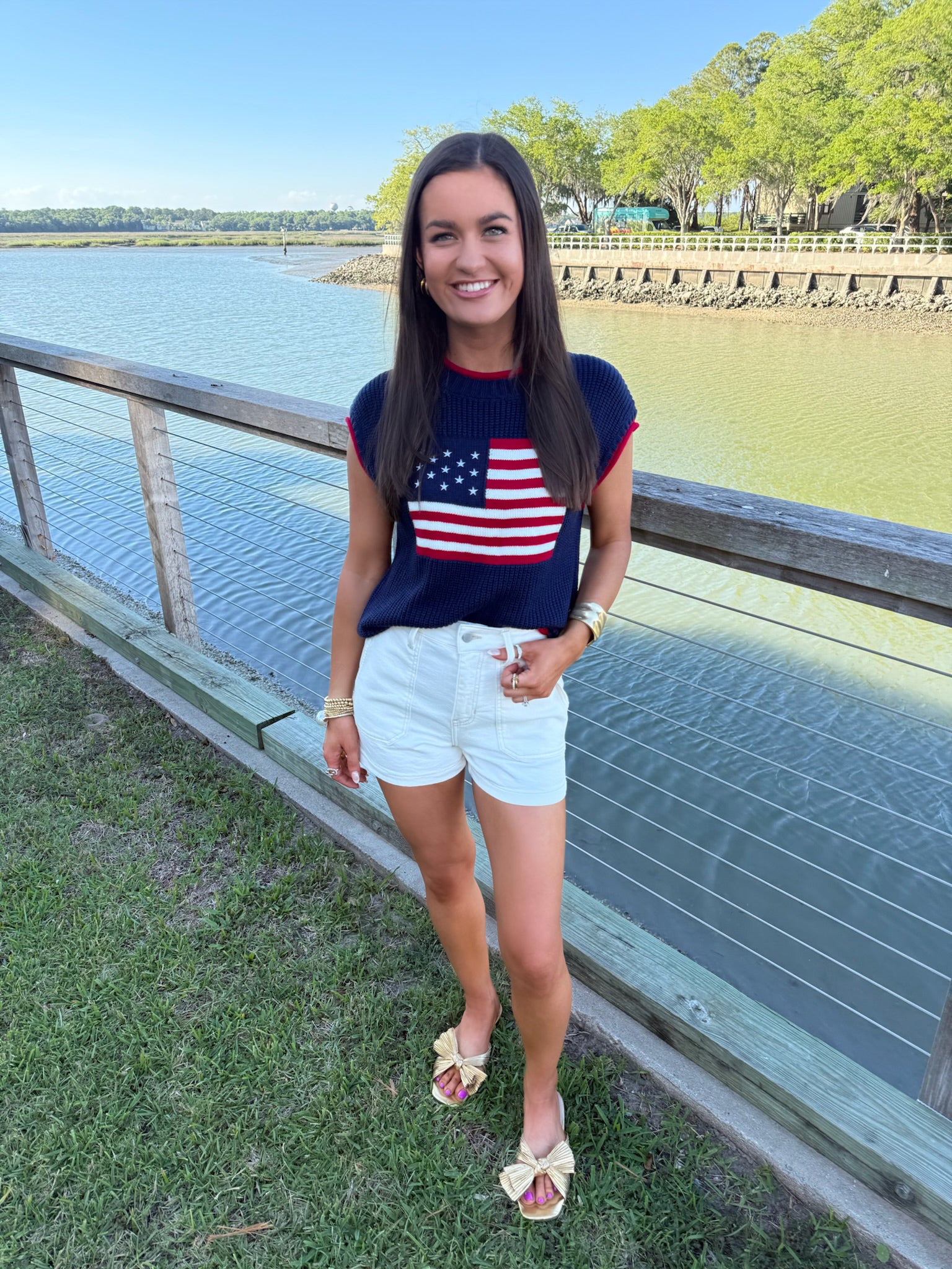 Lawrence Flag Knit Top