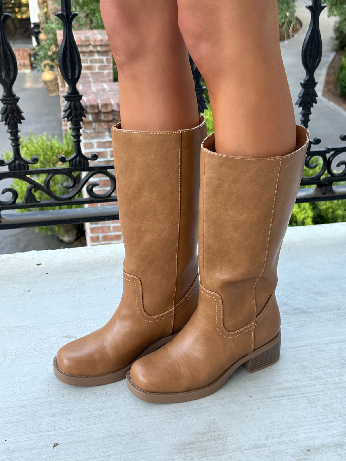 Rae Riding Boots - Camel/Tan