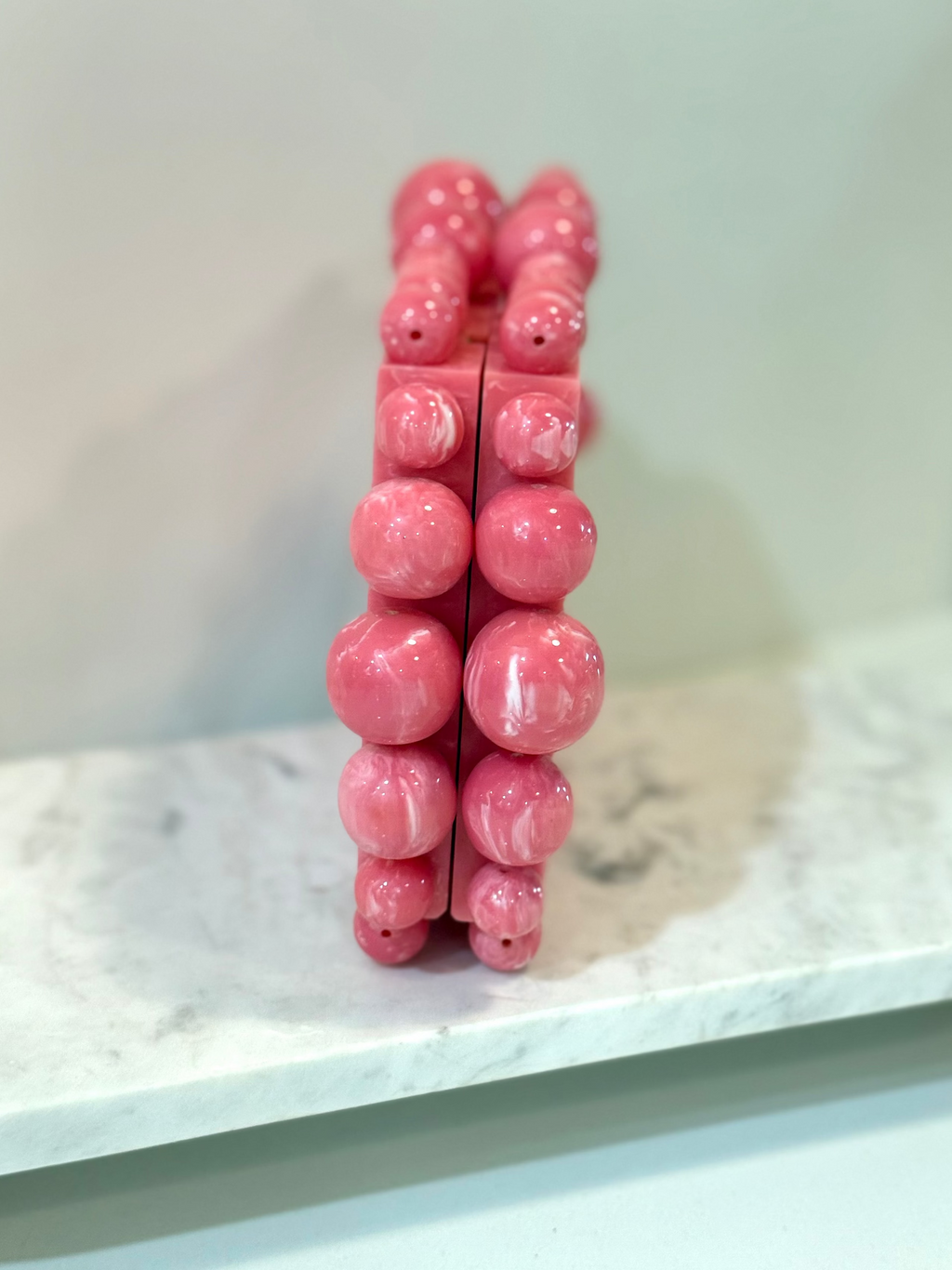 Penelope Luxe Clutch - Bubble Gum
