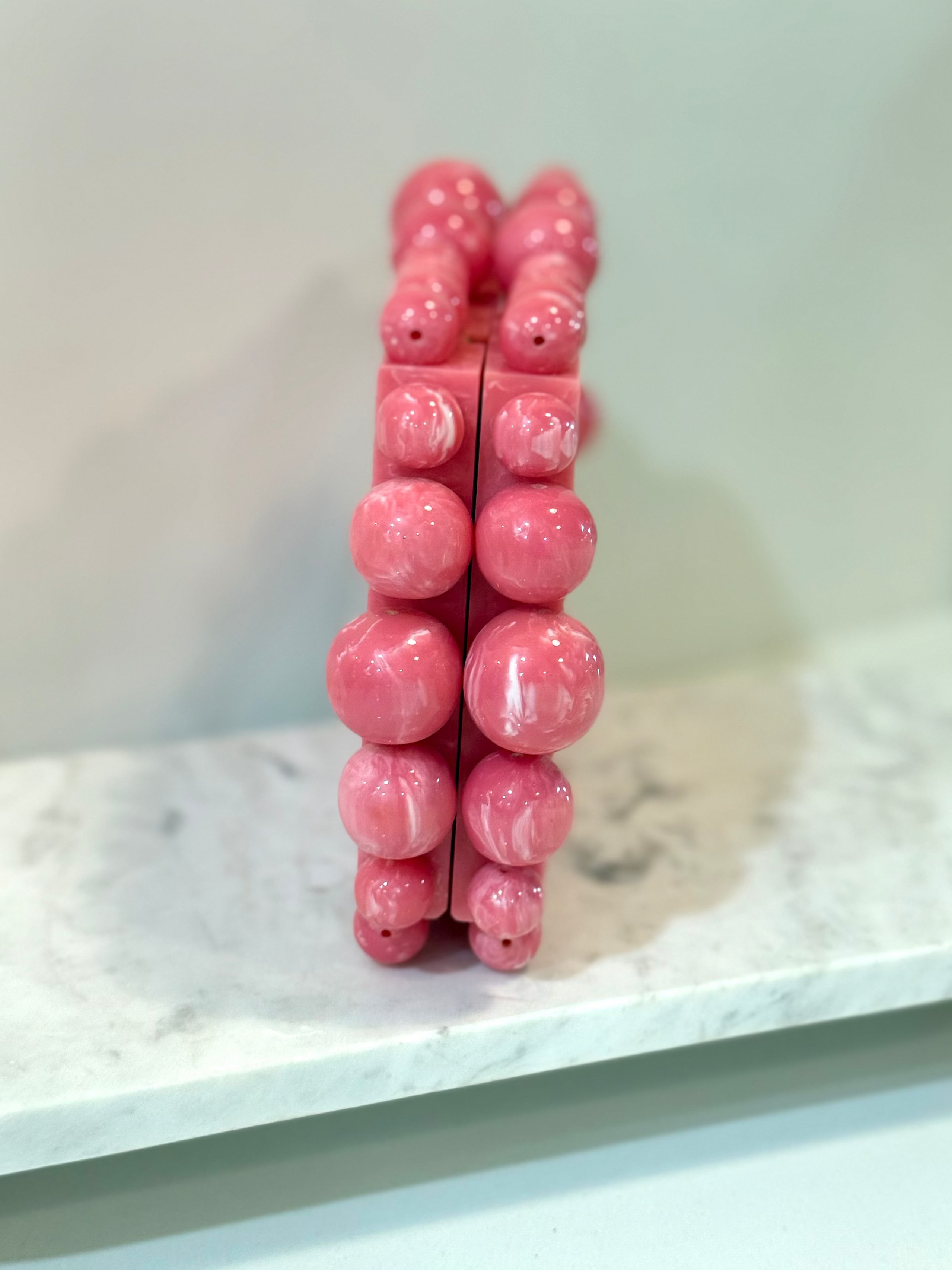 Penelope Luxe Clutch - Bubble Gum