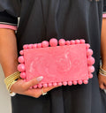 Penelope Luxe Clutch - Bubble Gum