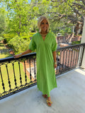 Blakely Midi Dress - Green Apple