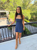 Gene Strapless Denim Dress