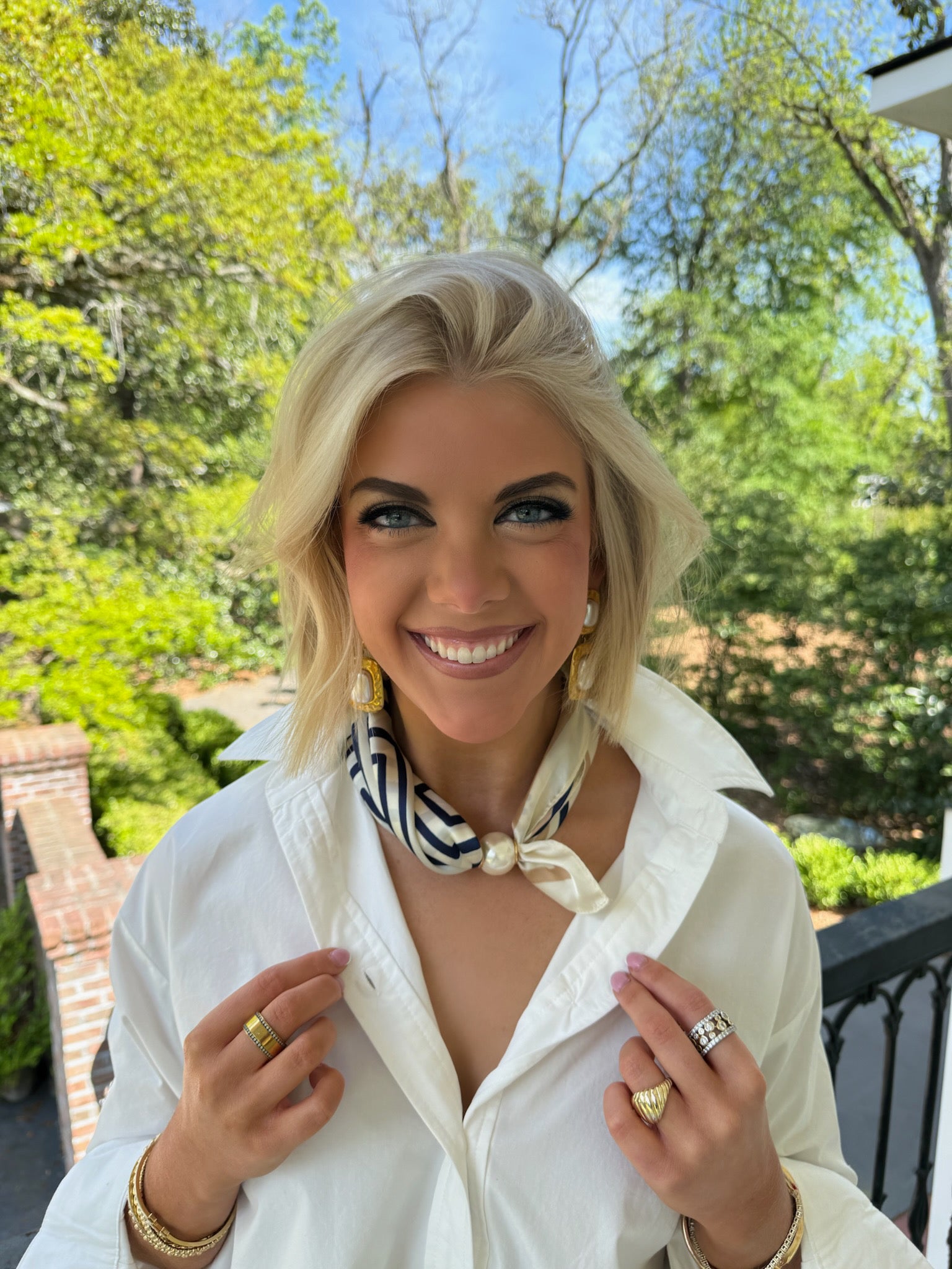 Ellie Pearl Neck Scarf