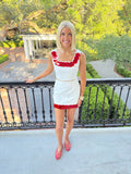 Darby Dot Set - Red and White
