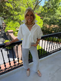 Liza White Button Down