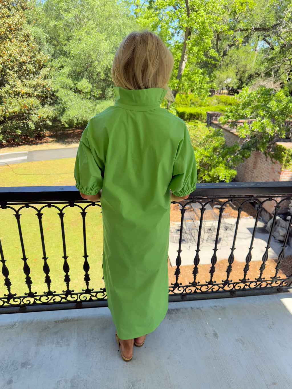 Blakely Midi Dress - Green Apple