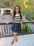 Patrick Navy Bubble Dress