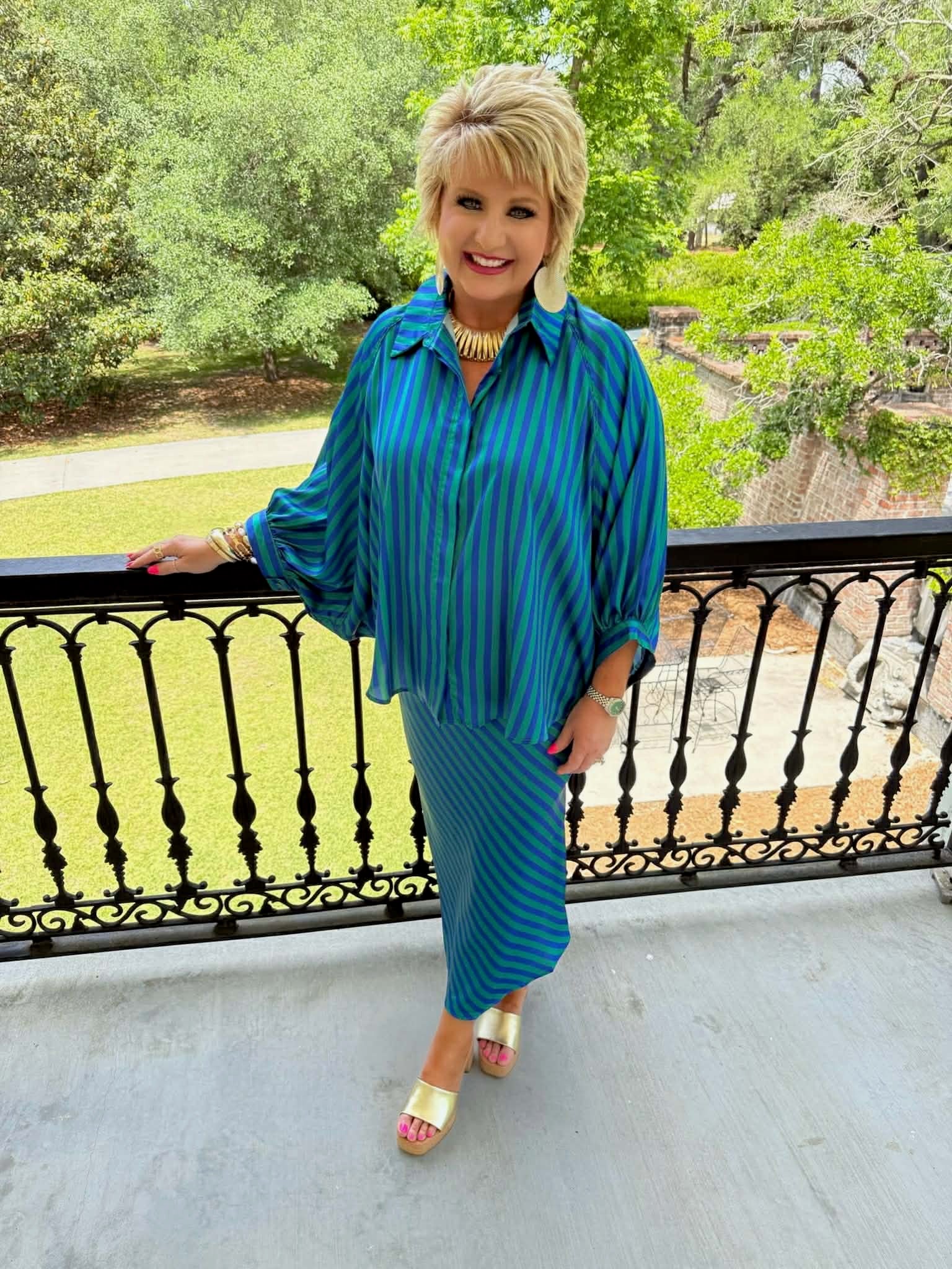 Shelli Set - Blue & Green