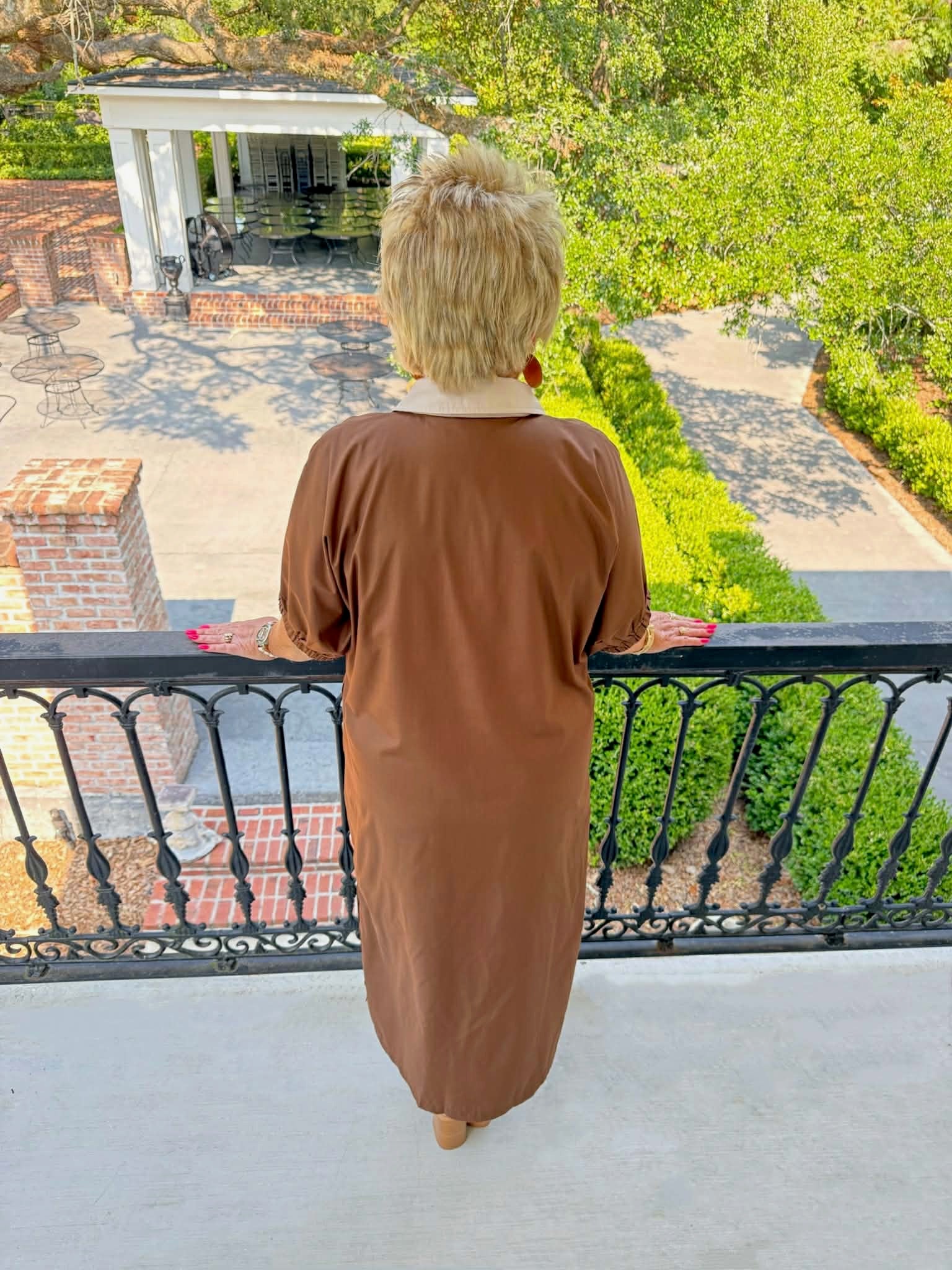 Jillian Maxi Dress - Brown & Taupe