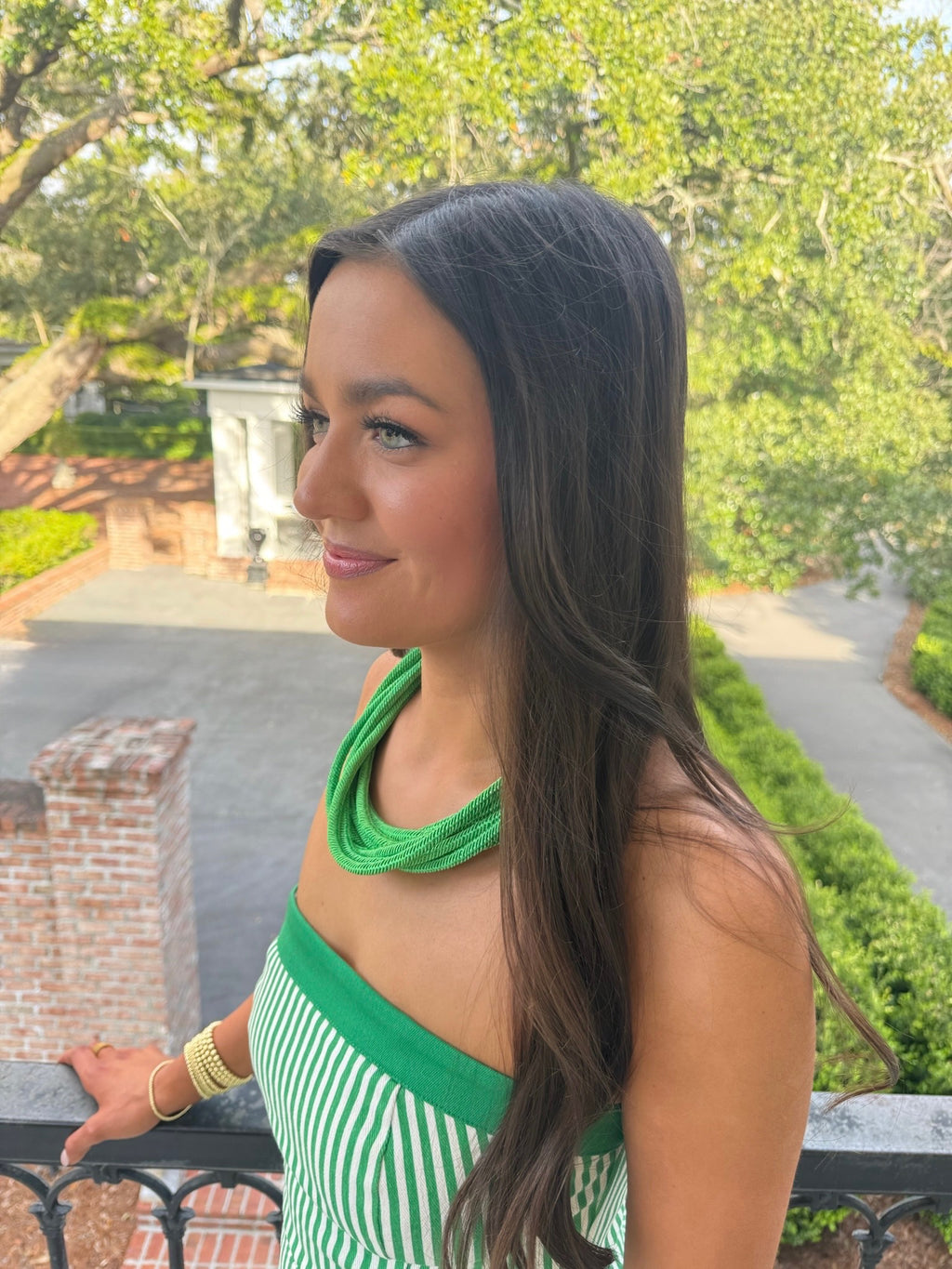 Paloma Rope Necklace - Kelly Green