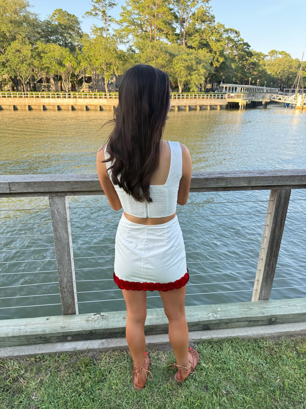 Darby Dot Set - Red and White
