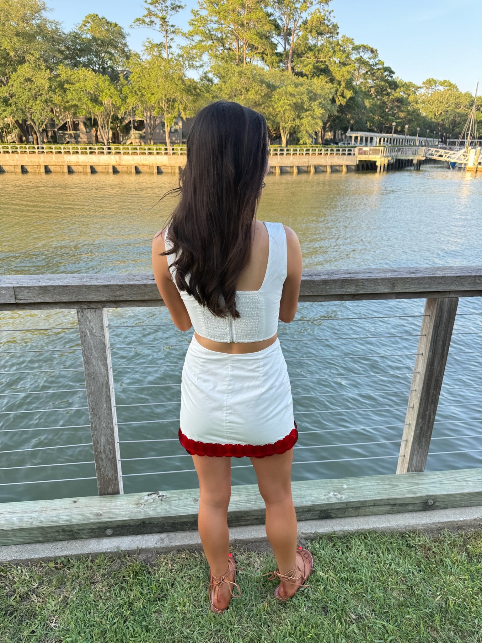 Darby Dot Set - Red and White