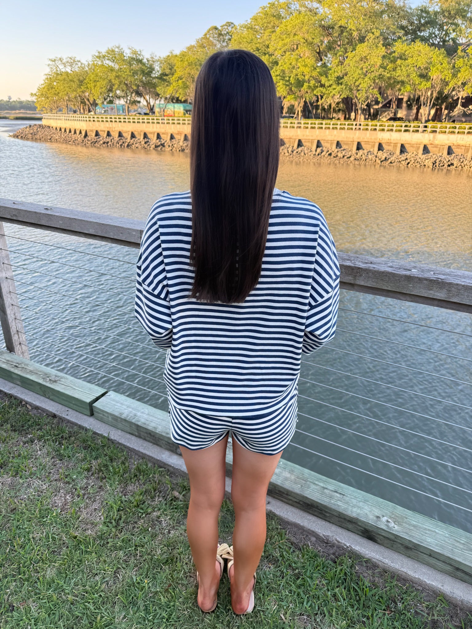 USA Stripe Mockneck Set