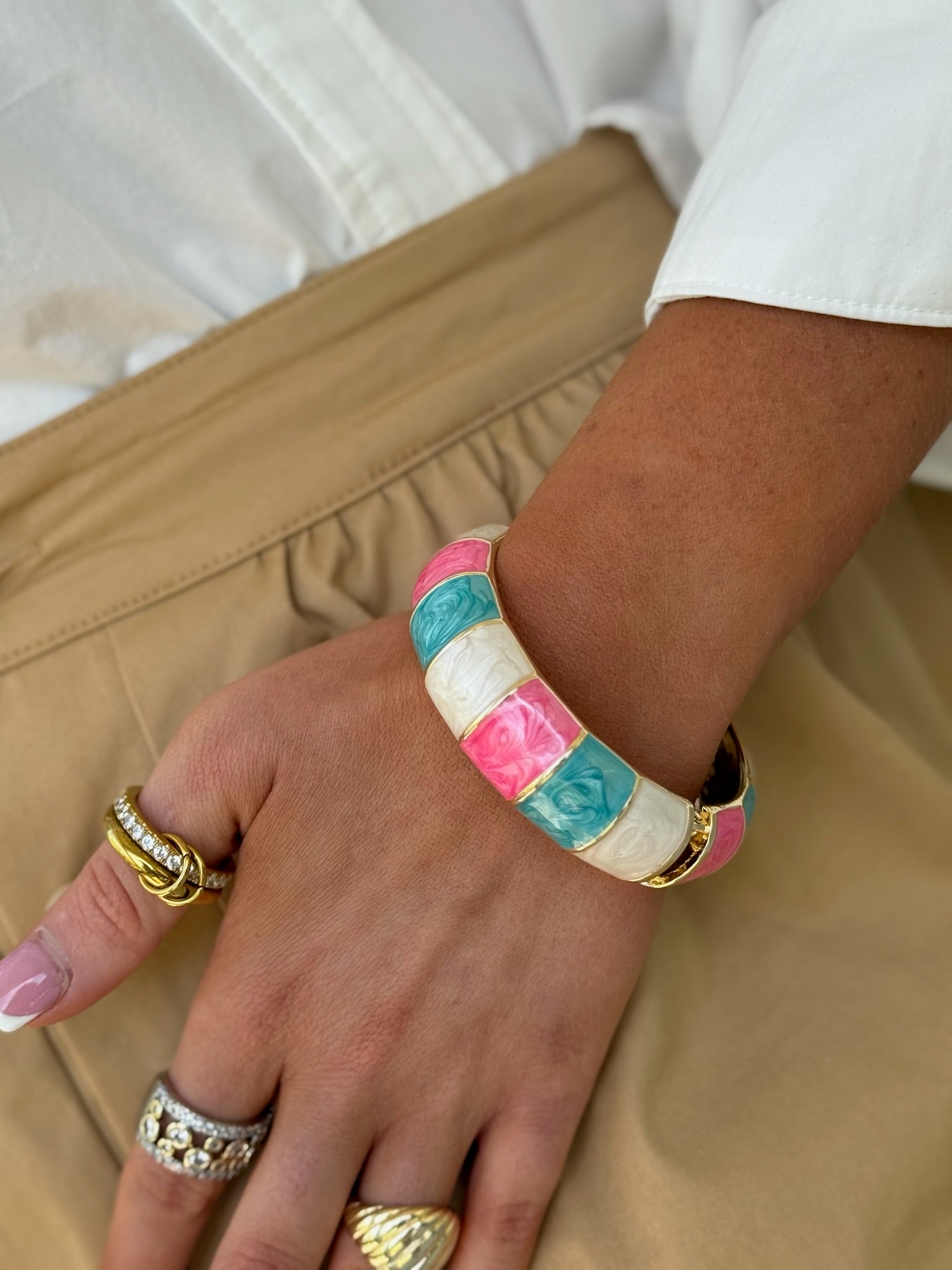 Collins Large Bracelet - Cotton Candy