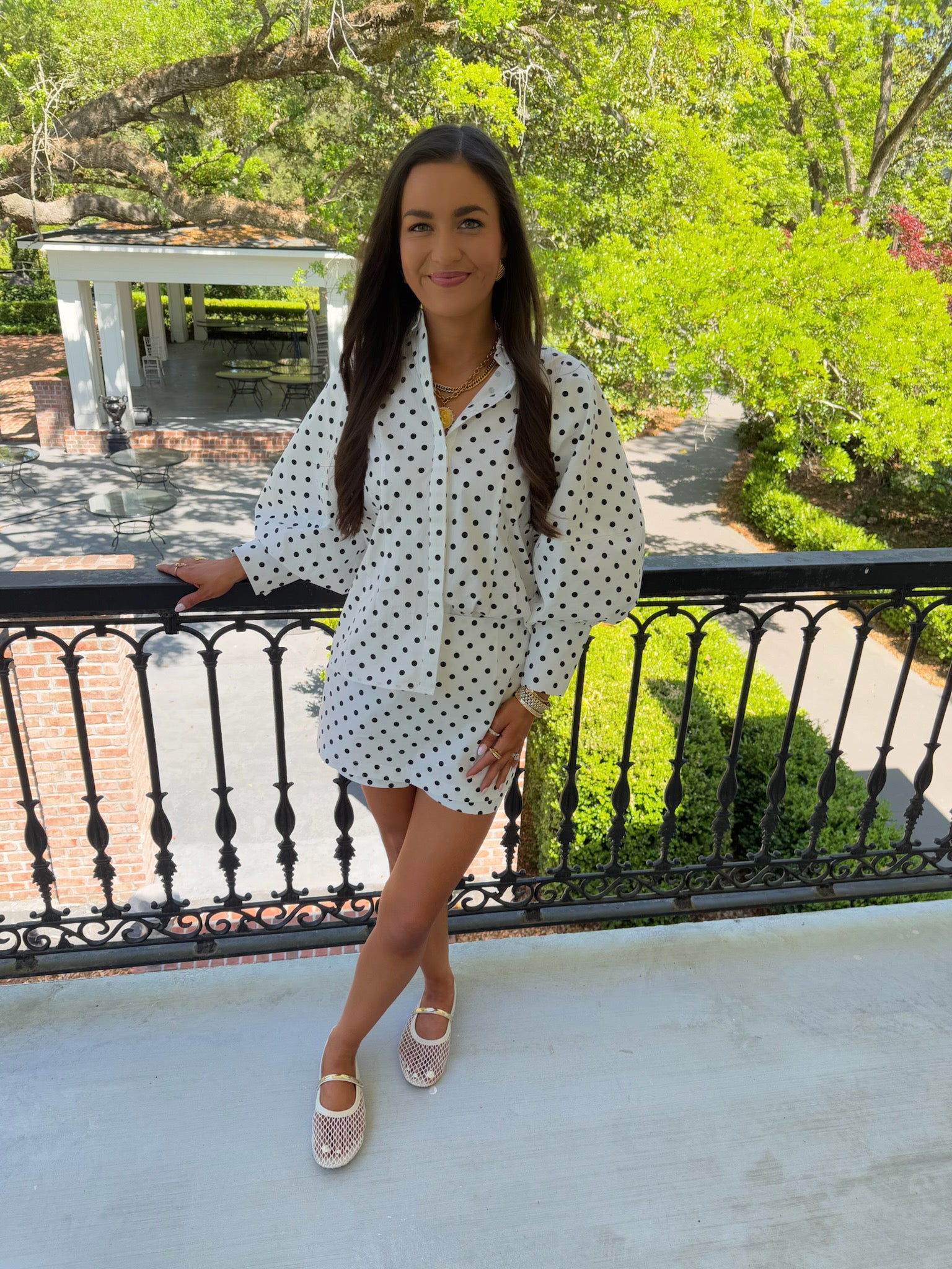 Roxie Polka Dot Skort Set
