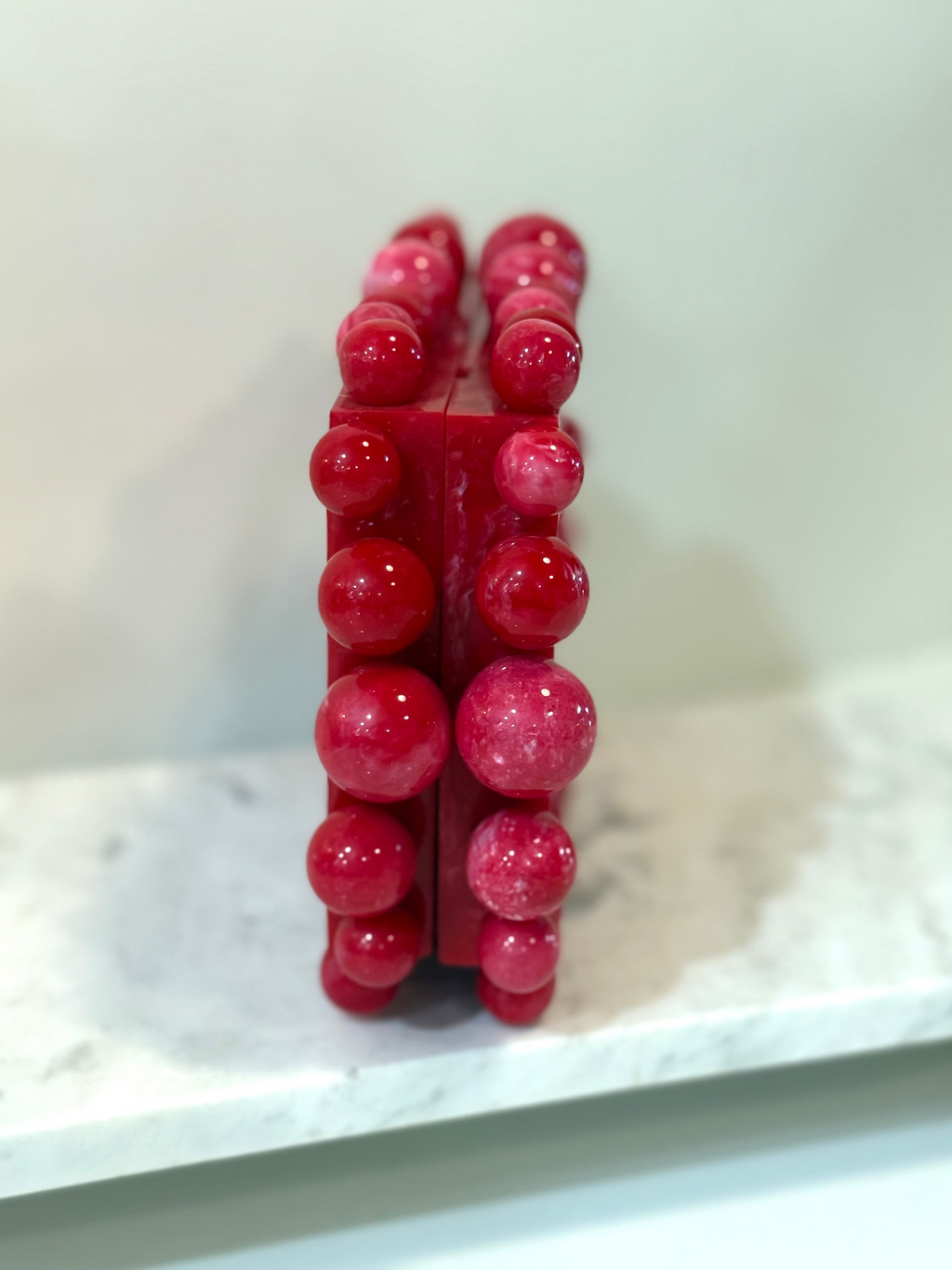 Penelope Luxe Clutch -  Cherry