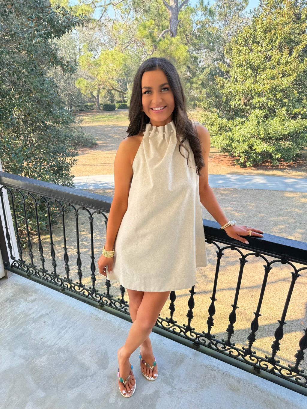 Pearl Halter Dress