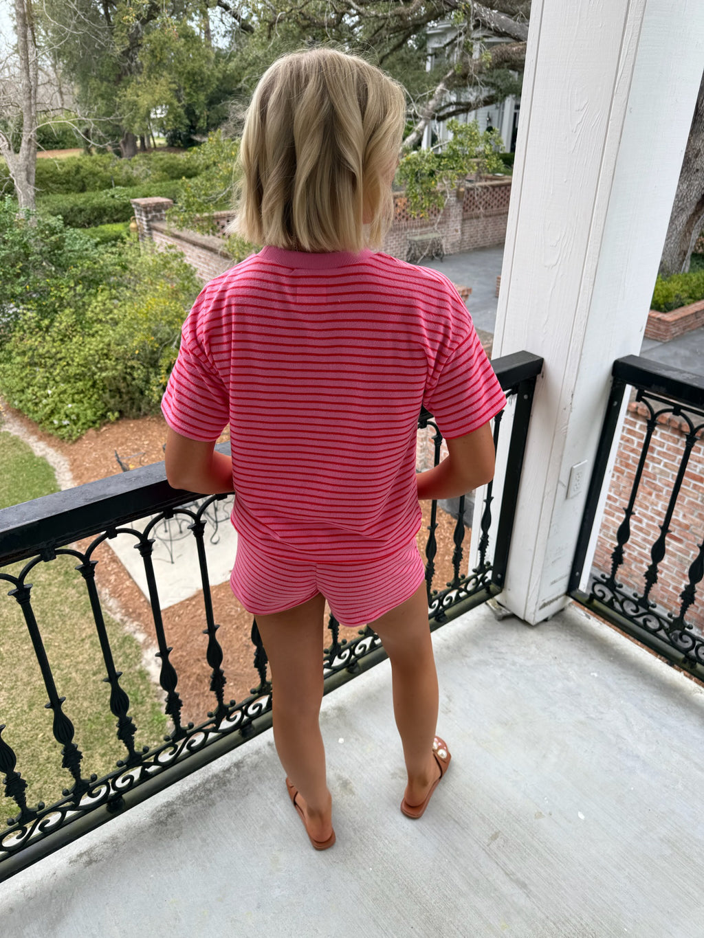Rosa Stripe Set - Pink & Red