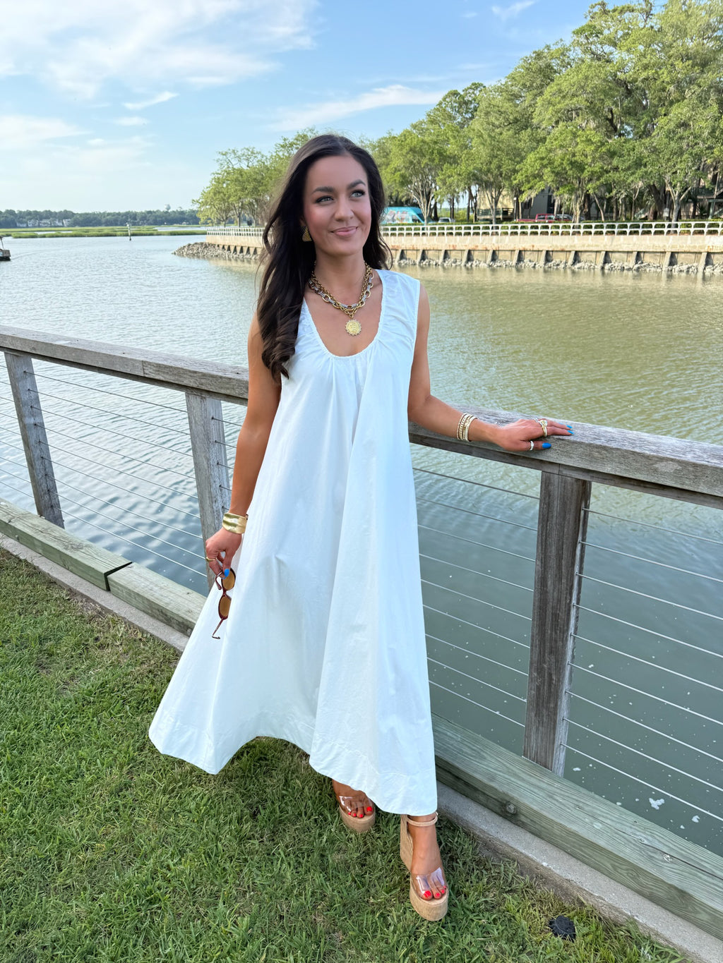 Sadie Maxi - White