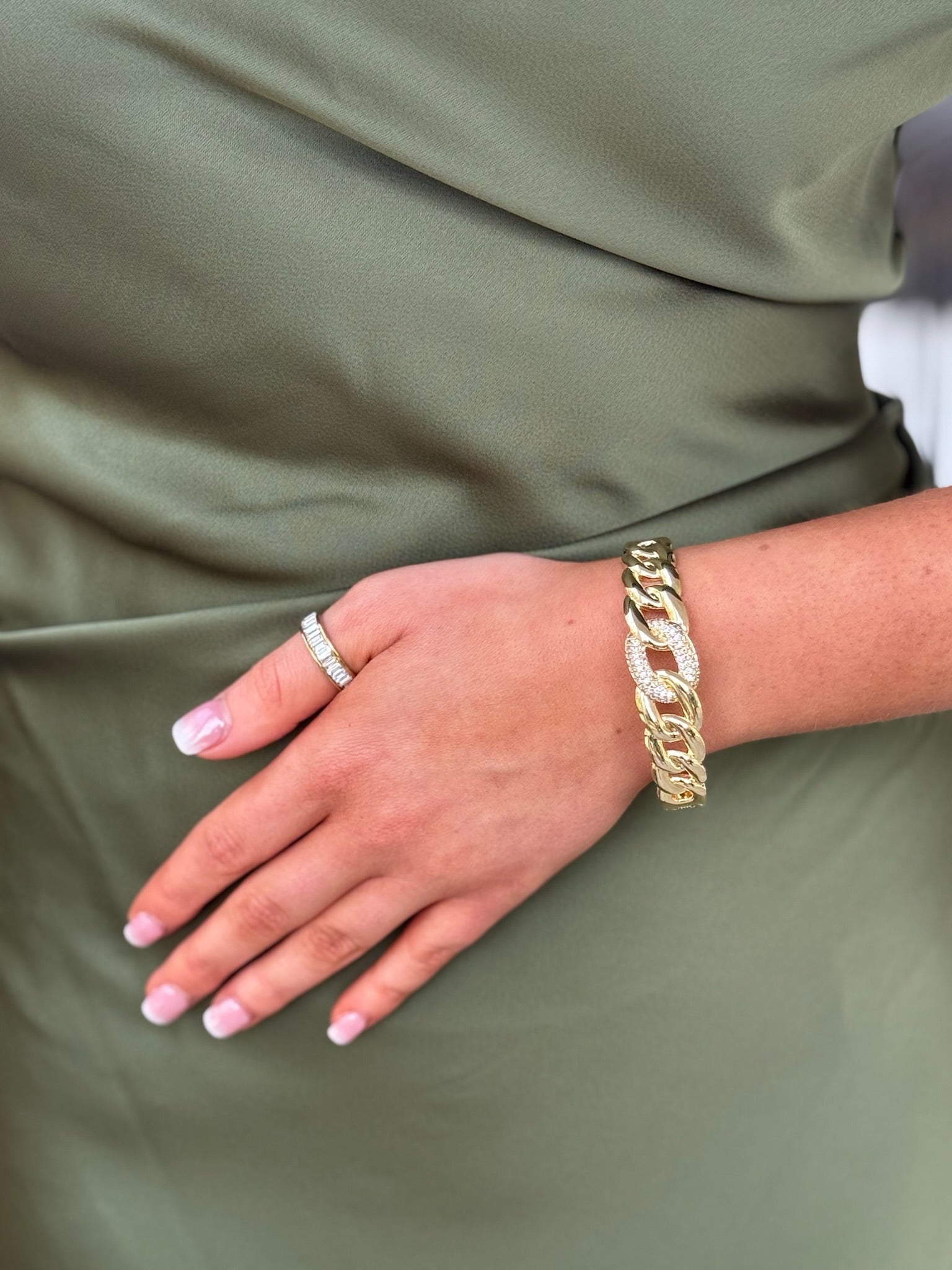 Bartholomew Chain Bangle - Gold