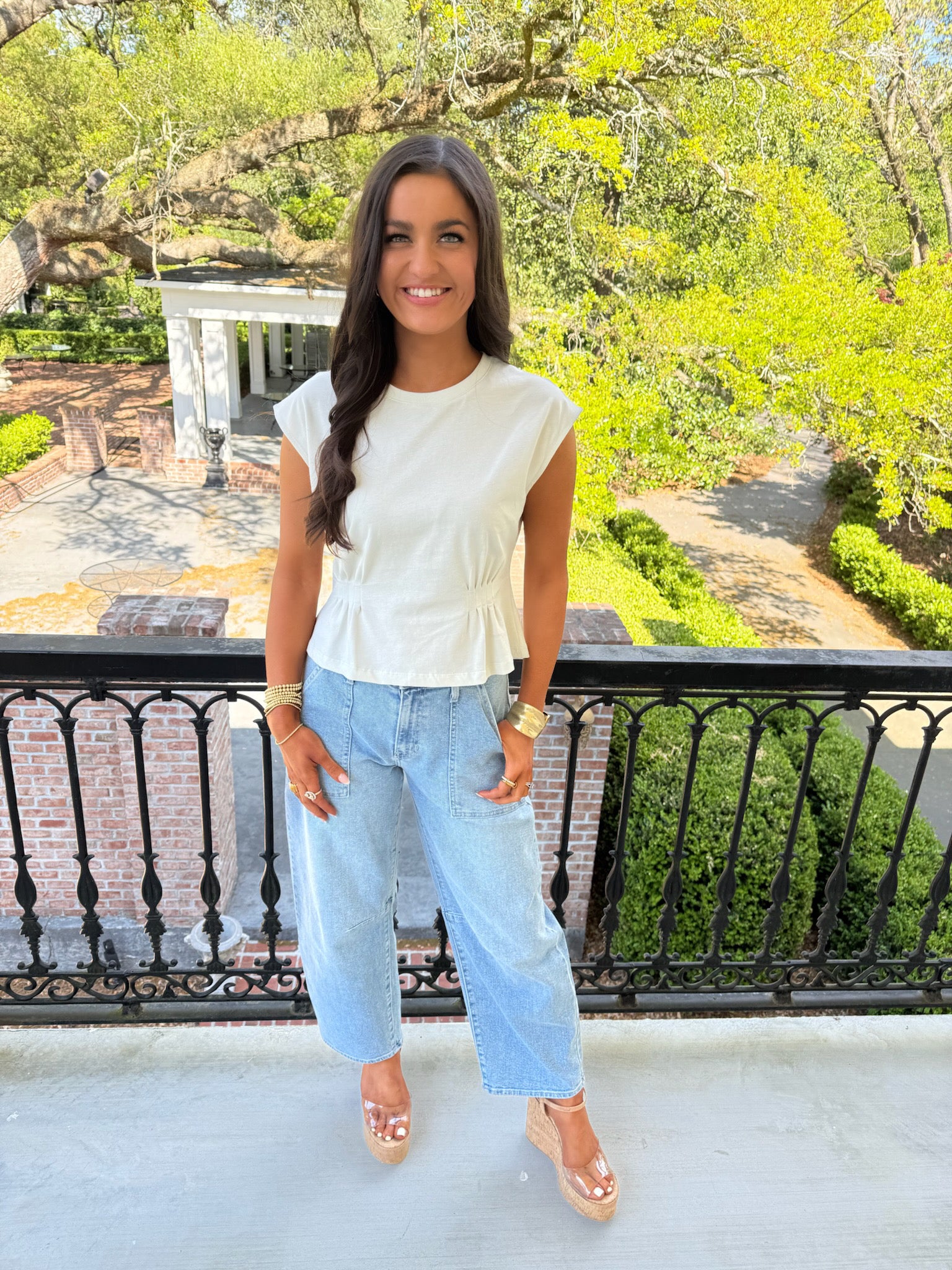 Eda Top - Misty White