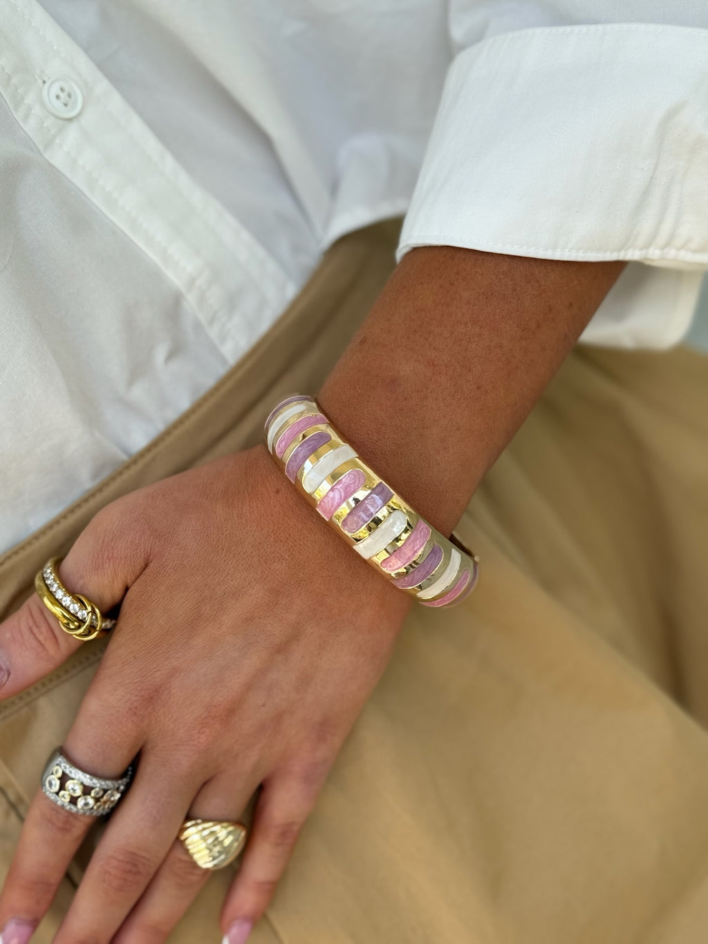 SJ Round Bracelet - Galaxy Striped