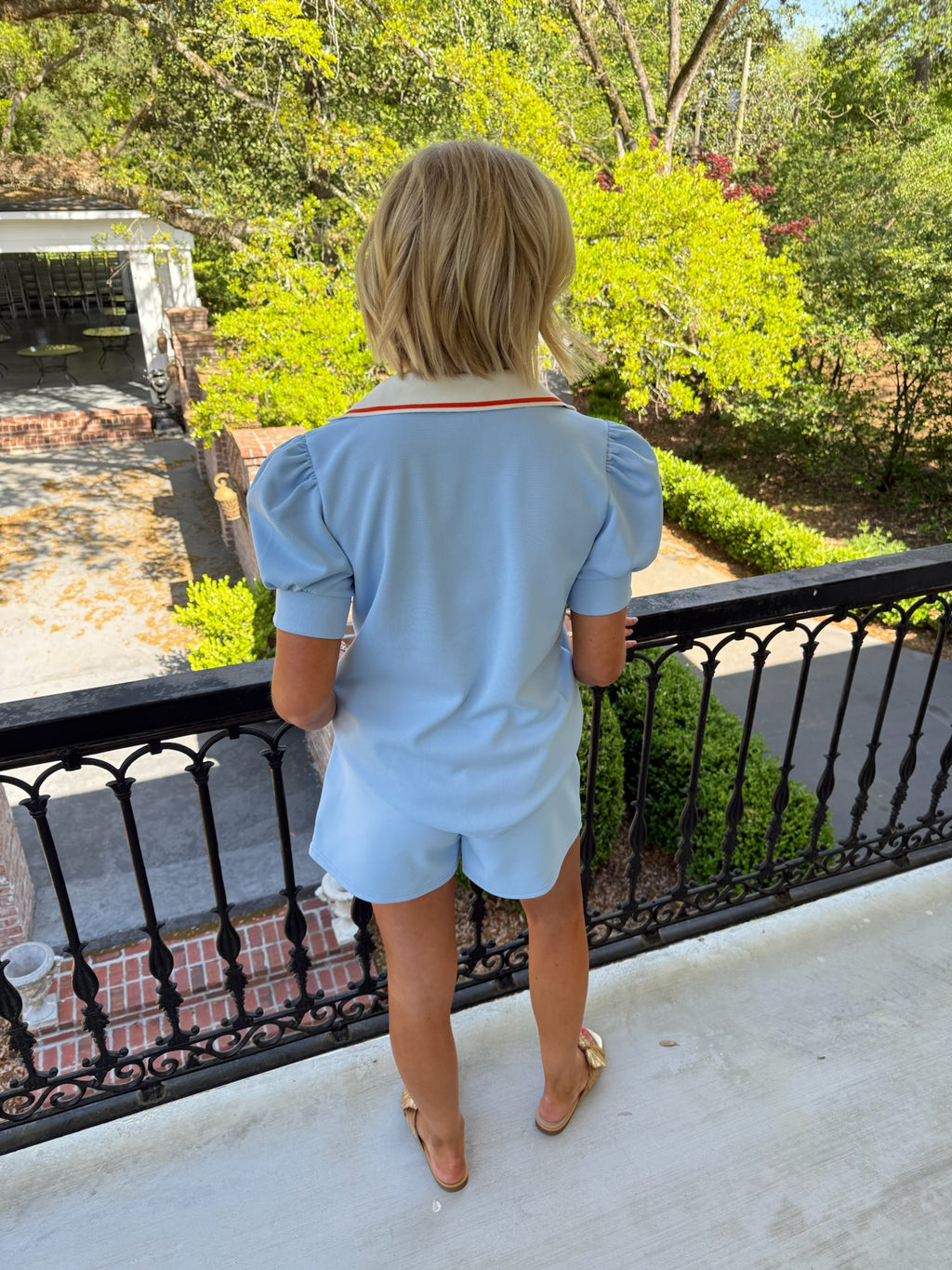 Hannah Set - Light Blue & Orange