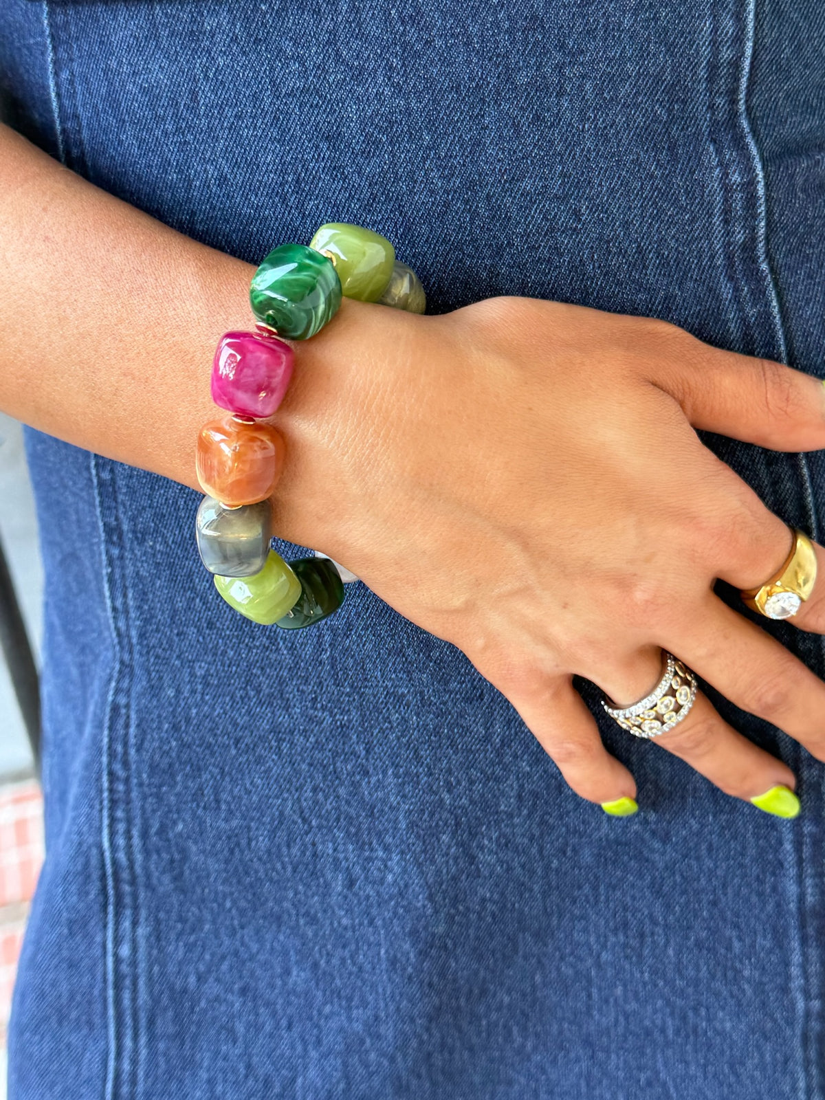 Fall Beaded Bracelet - Multi