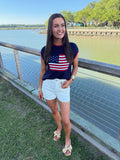 Lawrence Flag Knit Top