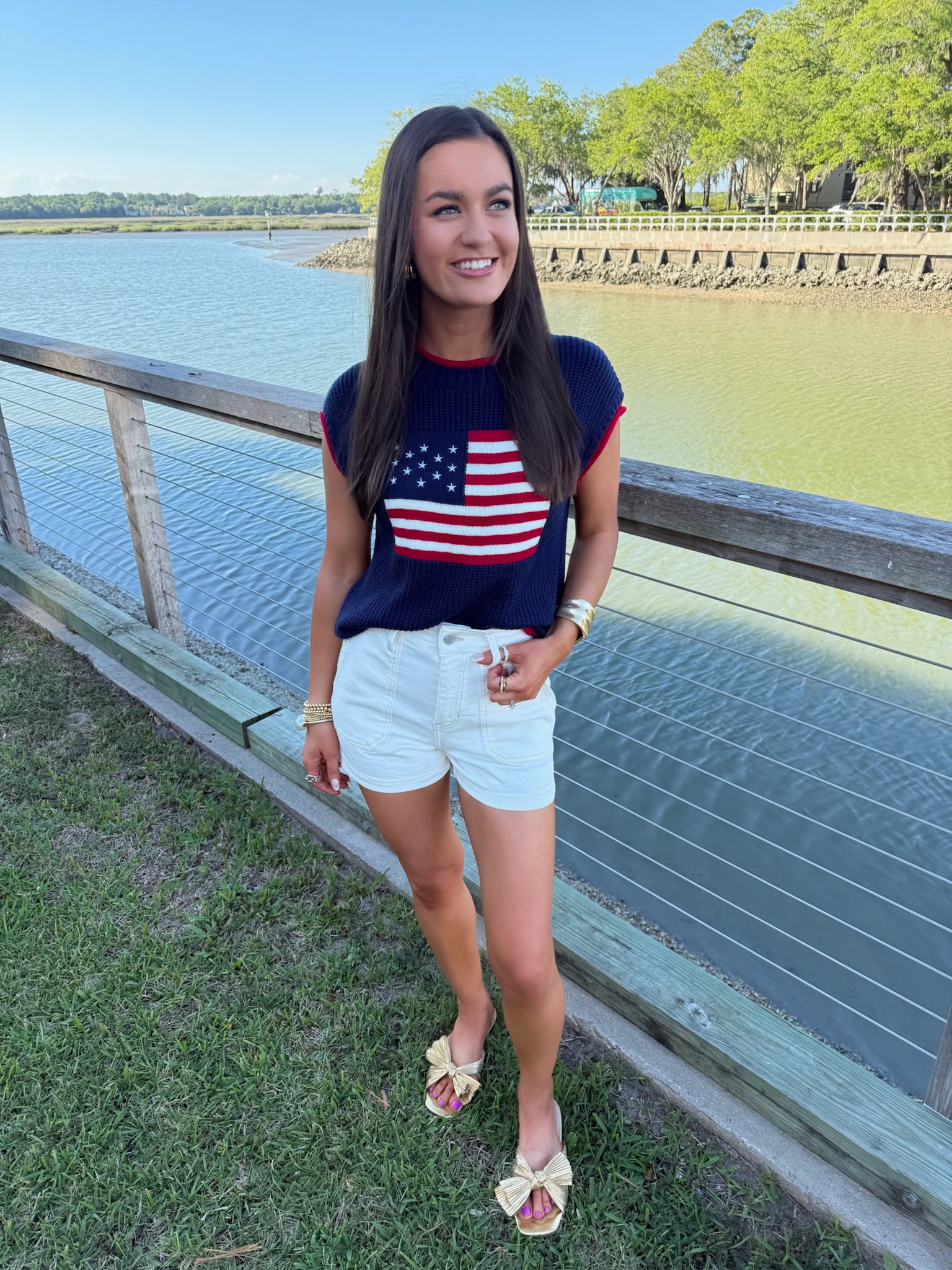 Lawrence Flag Knit Top