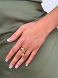 Reign Swirl Ball Ring