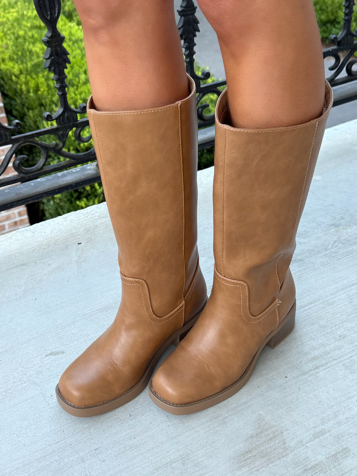 Rae Riding Boots - Camel/Tan