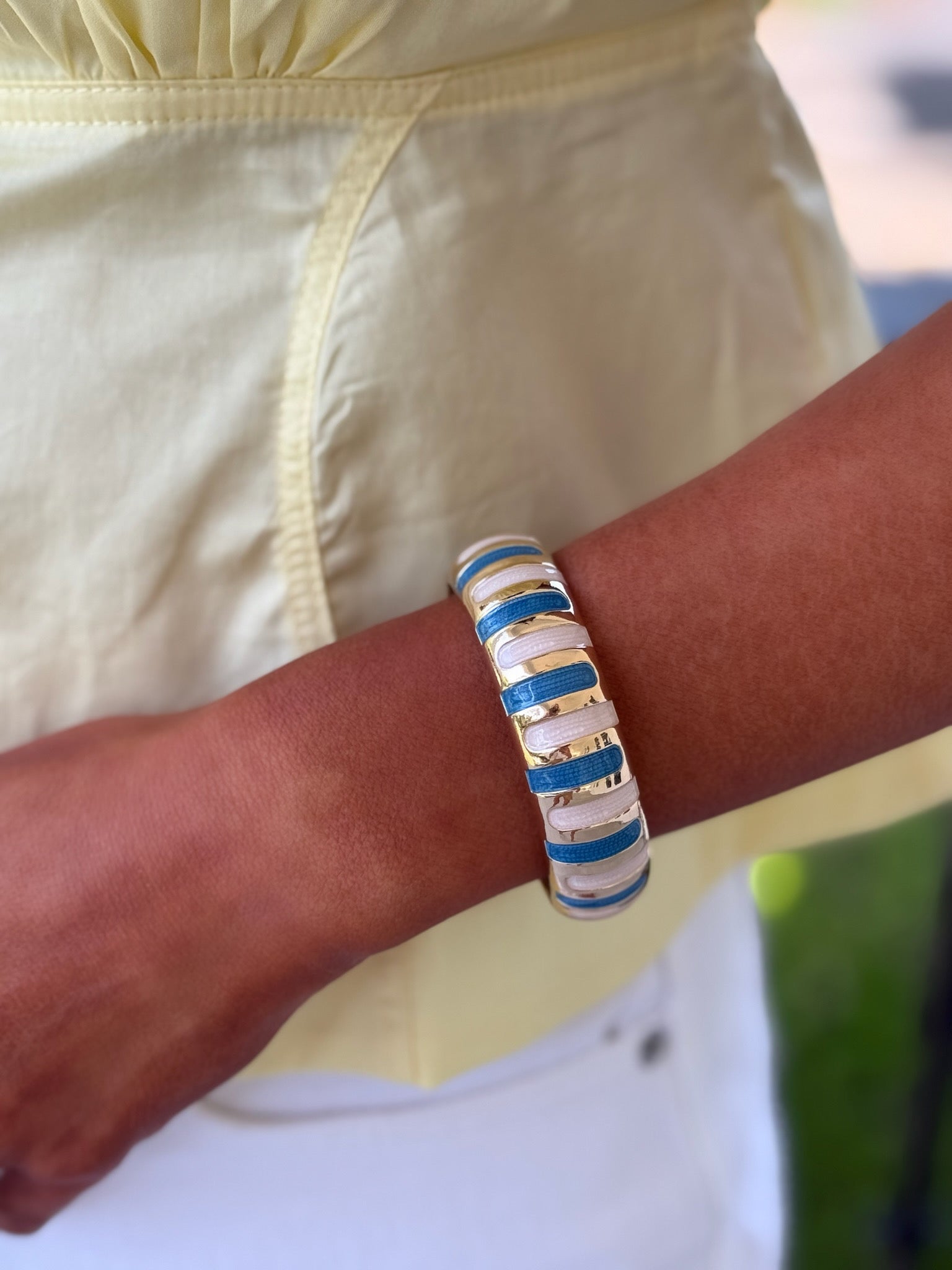SJ Round Bracelet - Cloud Striped