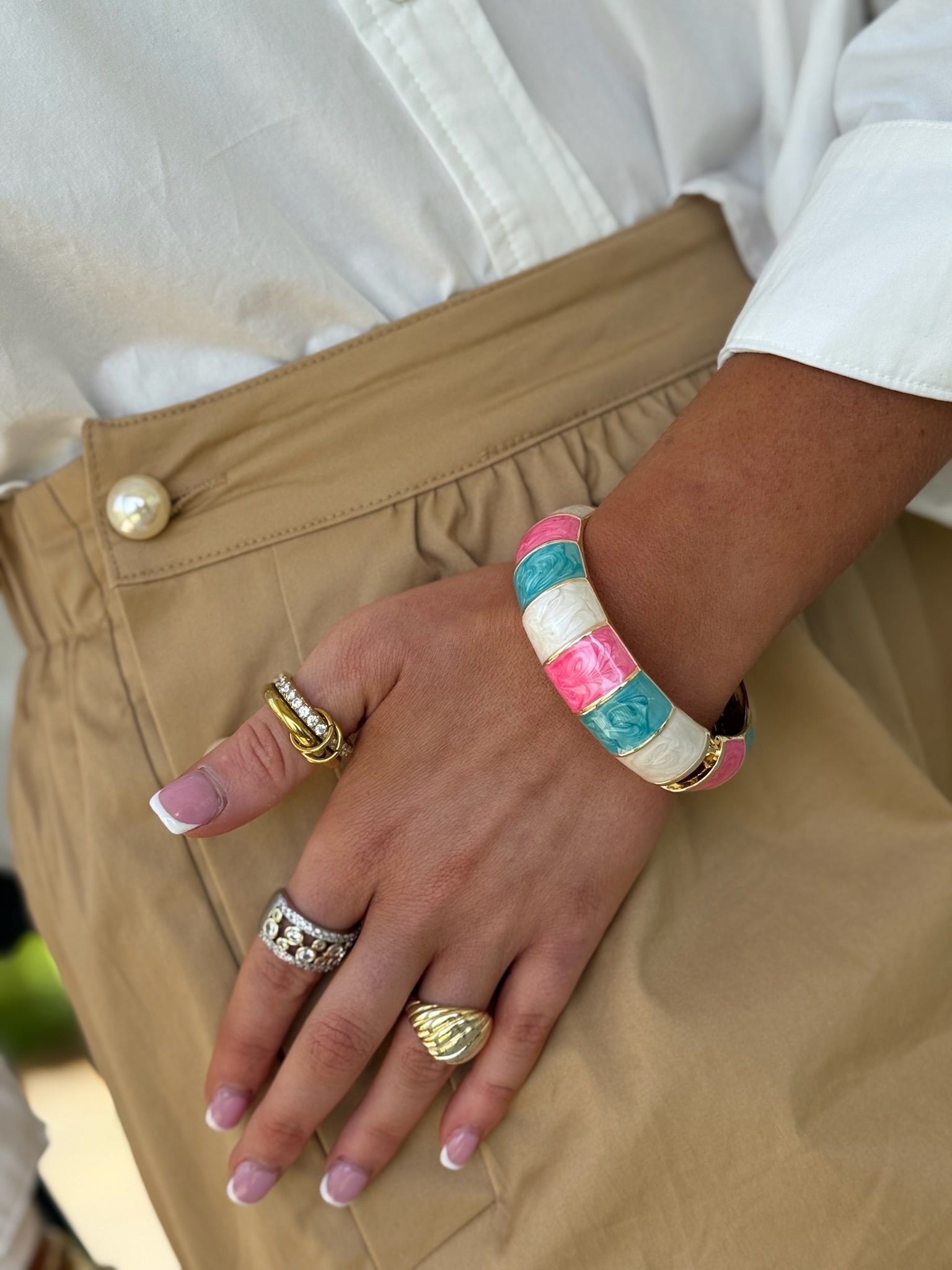 Collins Large Bracelet - Cotton Candy