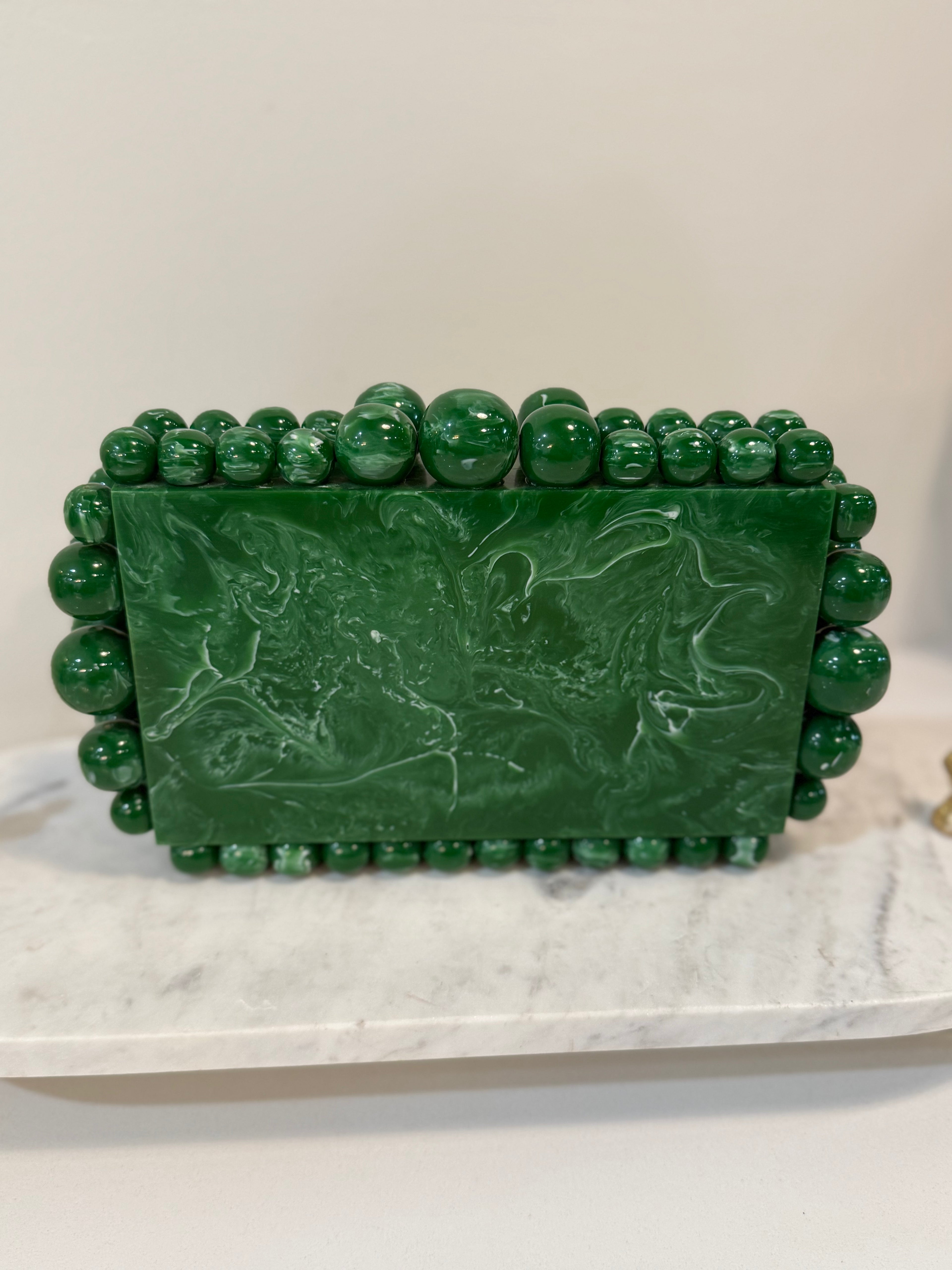 Penelope Luxe Clutch - Emerald