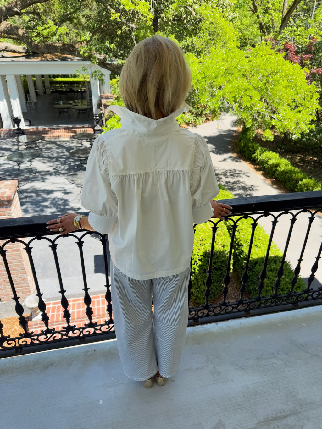 Liza White Button Down