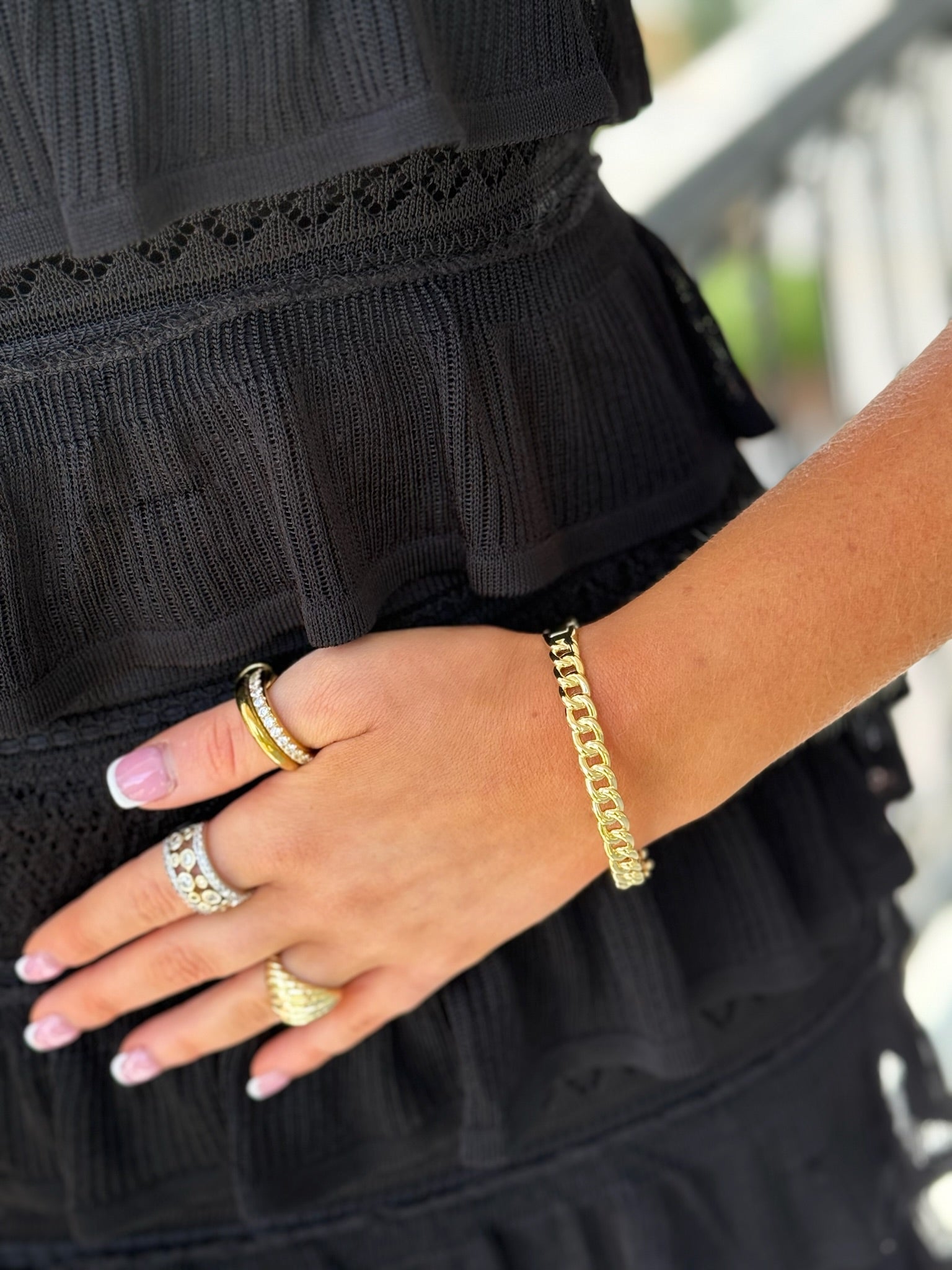 Cohen Braided Bangle - Gold