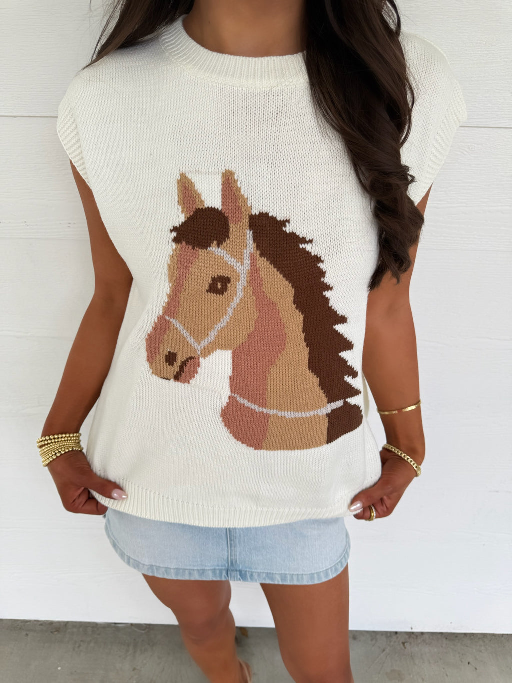 Alder Horse Knit Top