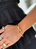 Everest Clasp Bangle - Gold