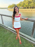 Darby Dot Set - Red and White