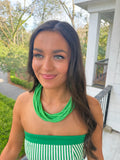 Paloma Rope Necklace - Kelly Green