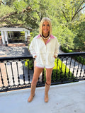 Walker Denim Gingham Micro Shorts