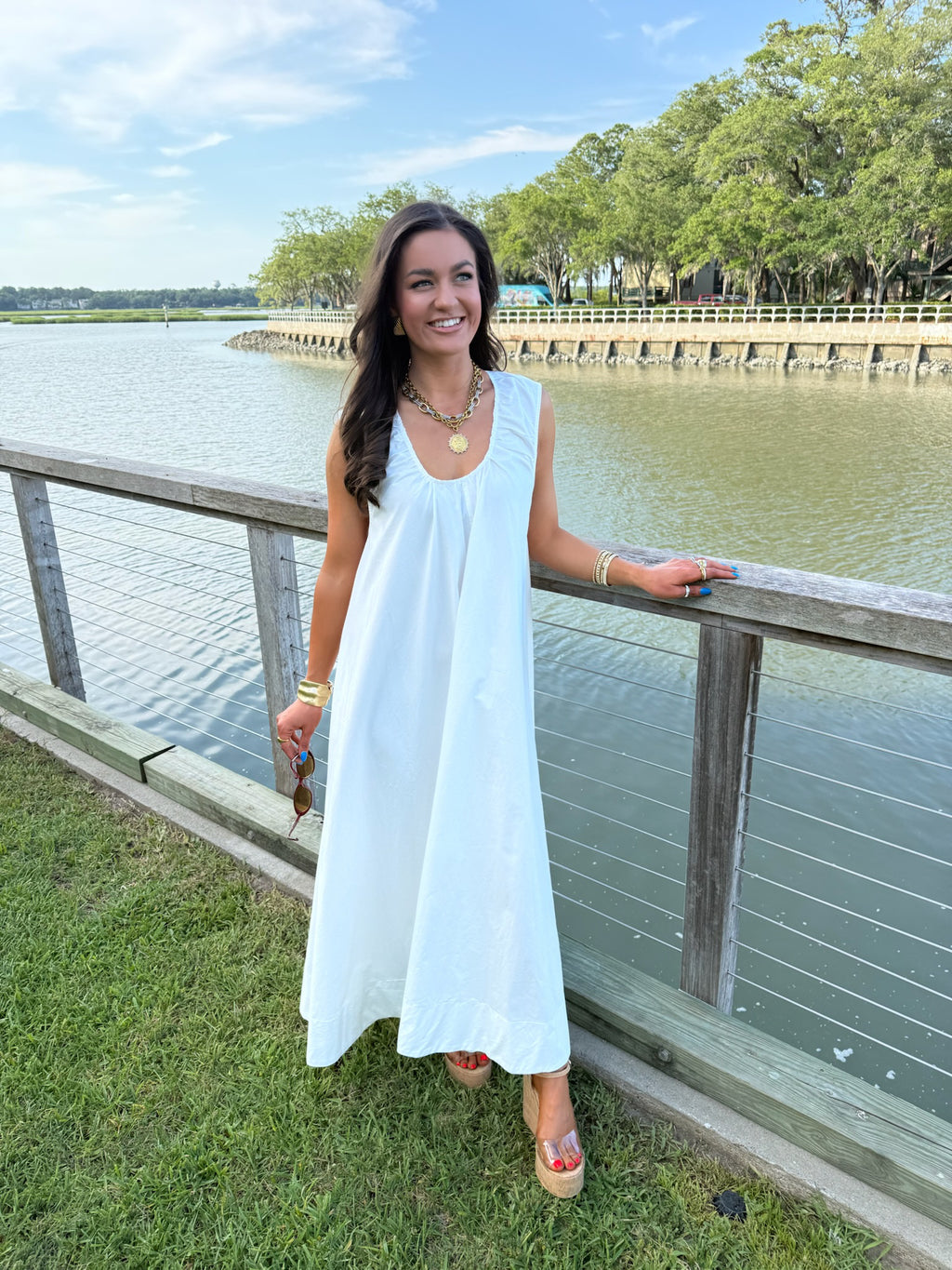 Sadie Maxi - White