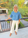 Devan Denim Tie Top