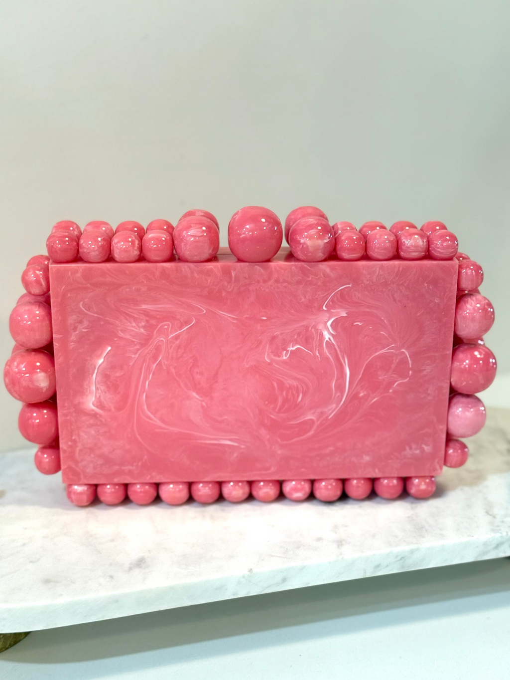 Penelope Luxe Clutch - Bubble Gum