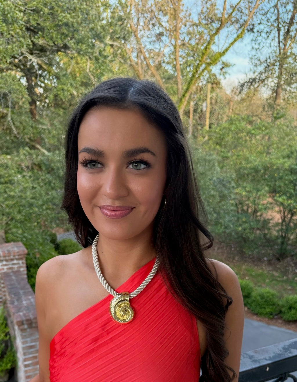 Cove Rope Necklace - Gold Shell