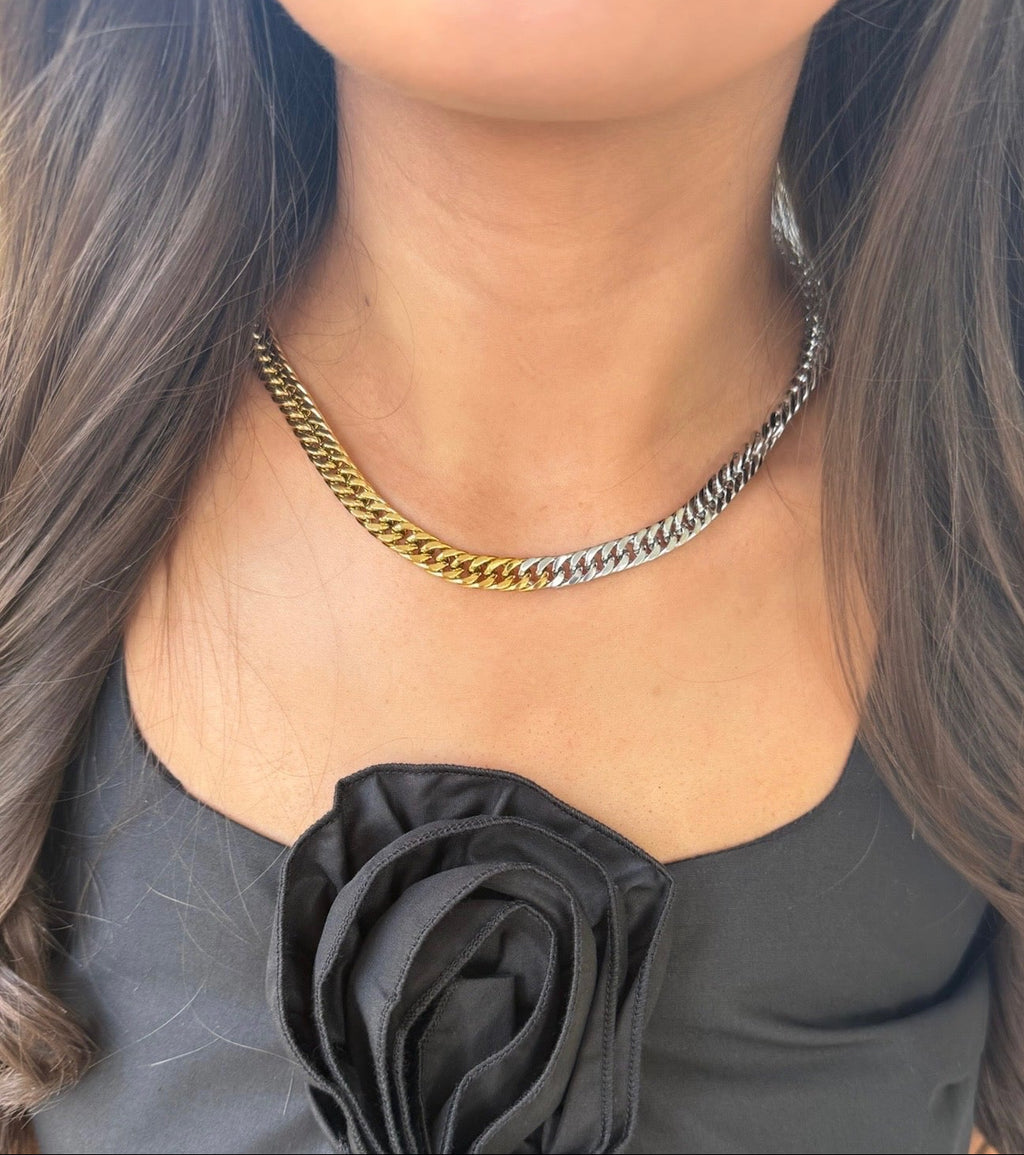 Ledger Chain Necklace - Two Toned